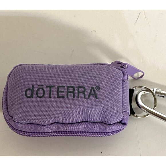 doTerra Essential Oil KeyChain Pouch Case 8 Amber Vials 5/8 Dram 2ml Travel. NEW - Picture 1 of 5